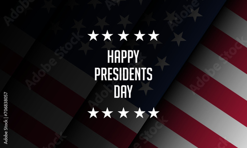Presidents Day Background Design.