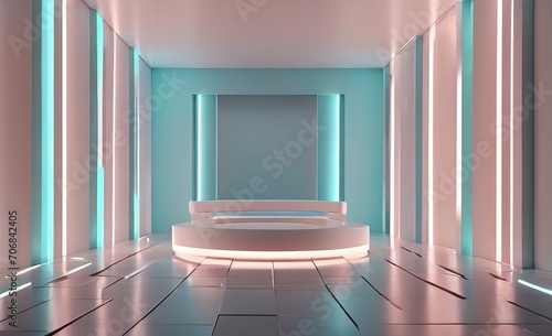 Leonardo Diffusion XL 3d render abstract geometric background