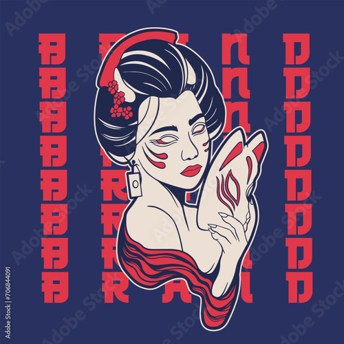 geisha woman girl Chine Japan character	