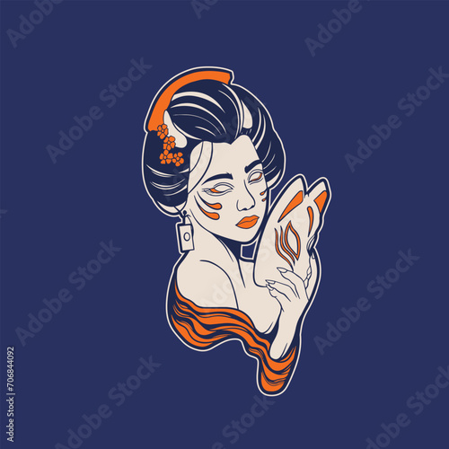 geisha woman girl Chine Japan character	