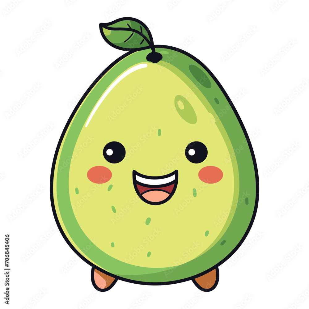 cute avocado illustration cute avocado illustration