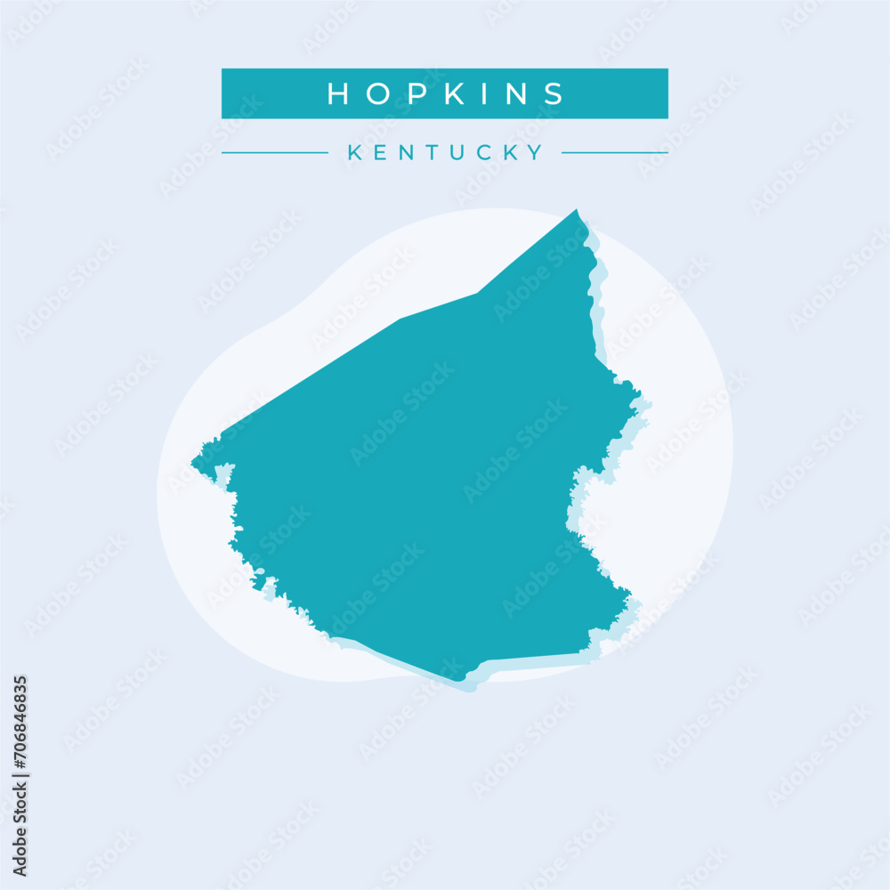 Vector illustration vector of Hopkins map Kentucky Vector illustration vector of Hopkins map Kentucky