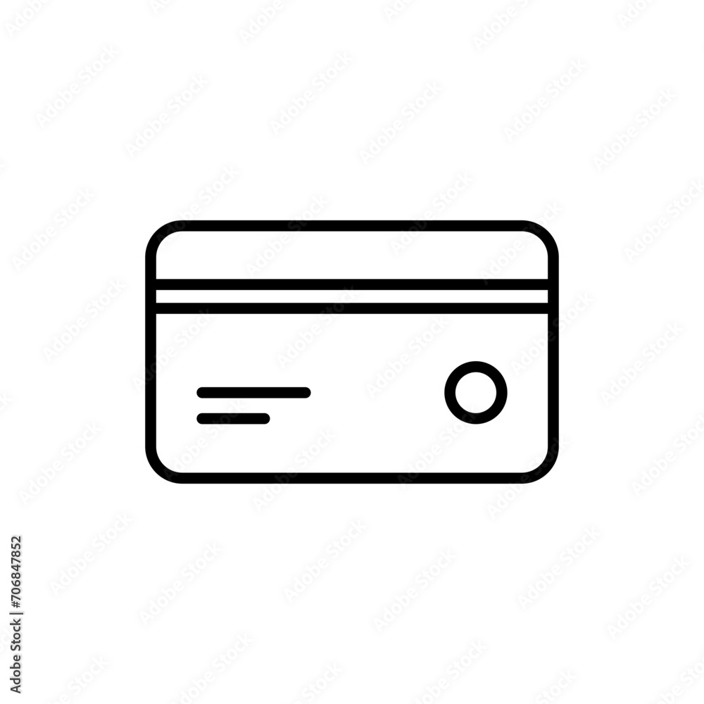 card line icon card line icon
