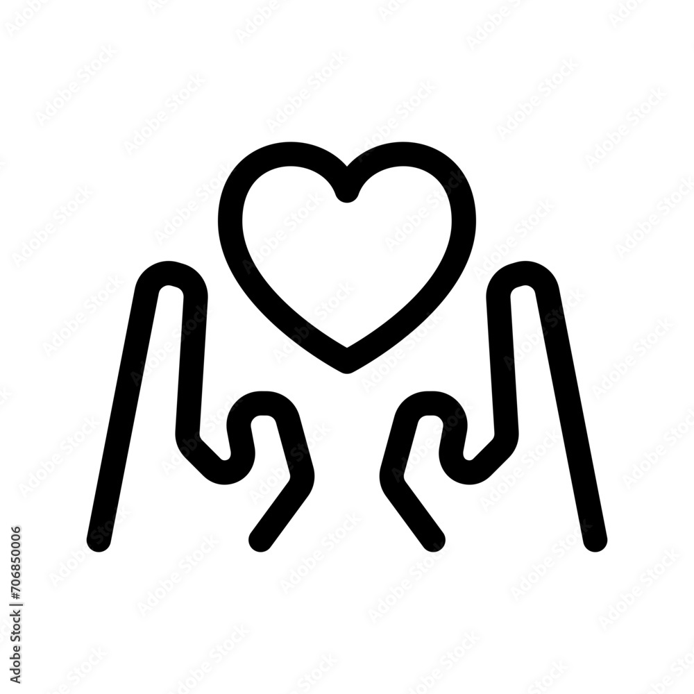 Care Icon Vector Symbol Design Illustration Care Icon Vector Symbol Design Illustration