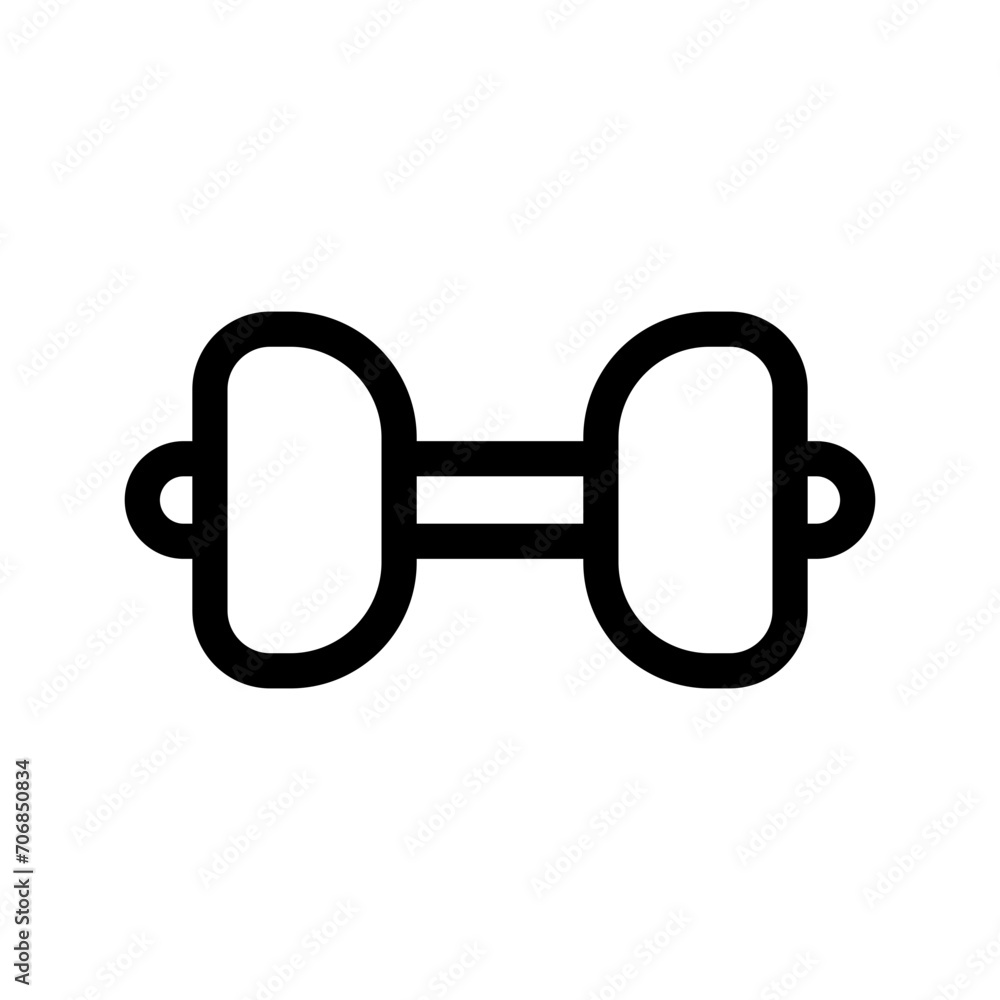 Dumbbell Icon Vector Symbol Design Illustration Dumbbell Icon Vector Symbol Design Illustration