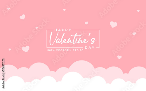 Modern background of valentine's day, romance, hearts, design vector template editable and resizable EPS 10