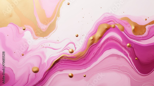  pink  and golden foam with texture background of liquid paint,pink and gold liquid paint luxury wall texture with shiny golden veins pattern abstract background.Fluid art texture.Liquid acrylic artwo