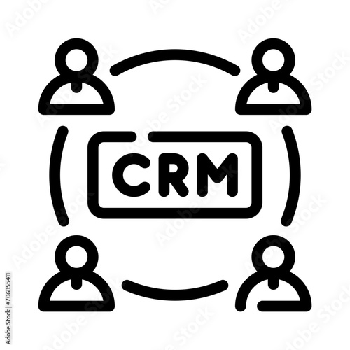 crm line icon
