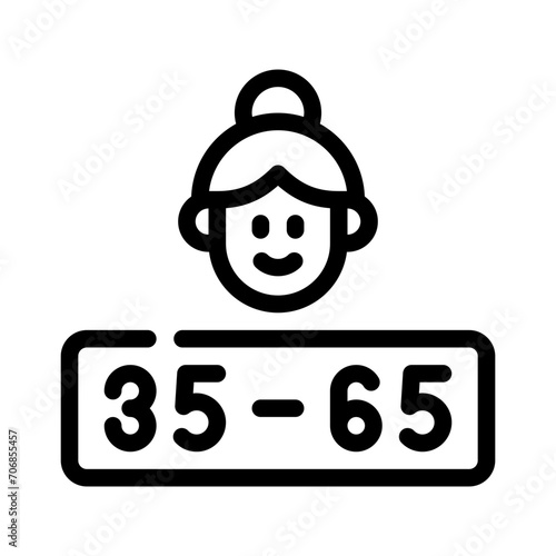 middle age line icon