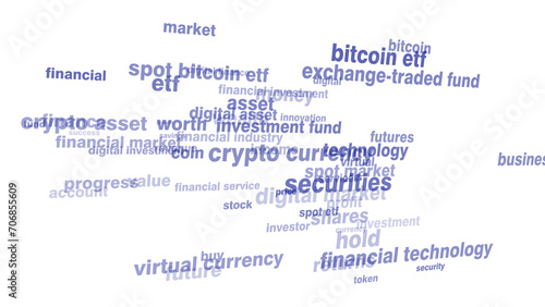 Bitcoin etf investment on white background digital money strategy worth interest rate fueling growth and progress in futures of crypto