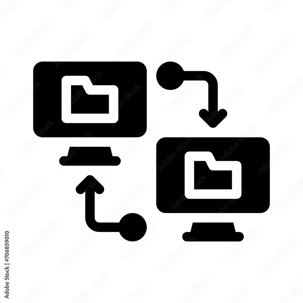 remote access glyph icon remote access glyph icon