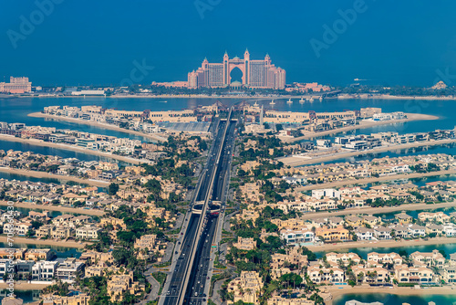 Картината върху платно Palm Jumeirah Palm Island, Dubai United Arab Emirates top view