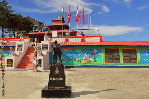 jaswantgarh, a popular tourist destination in arunachal pradesh for jaswantgarh war memorial, in honour of rifleman jaswant singh rawat, tawang, india