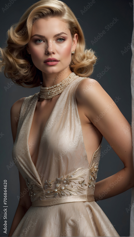 Naklejka premium A painting of... Sun-Kissed Smile Unveiling Inner Harmony, Moonlight Draped on Velvet Eyes, Woven Threads of Story in Every Brushstroke, Where Strength Blooms Like a Delicate Rose