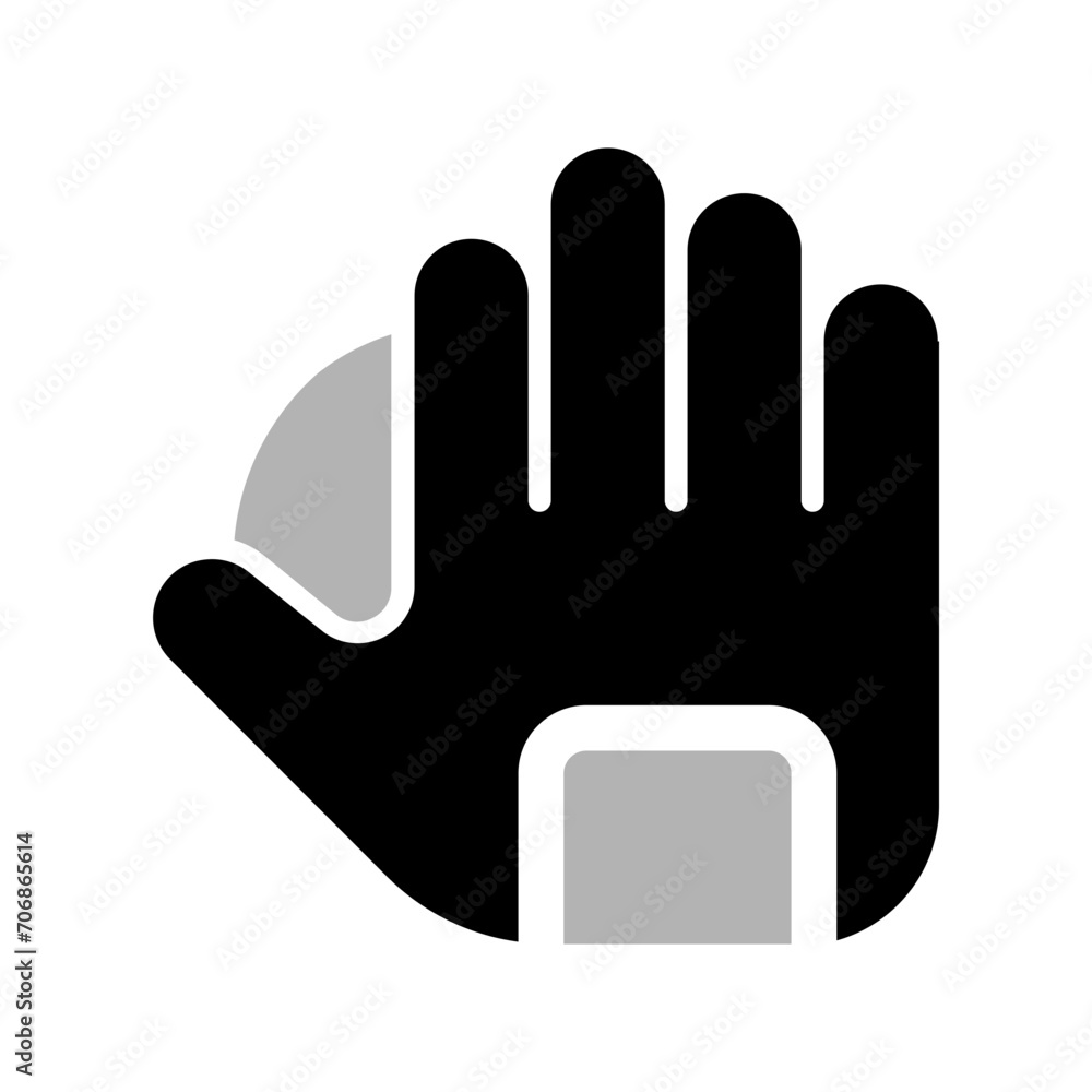 Obraz premium Keeping Glove Duotone Icon