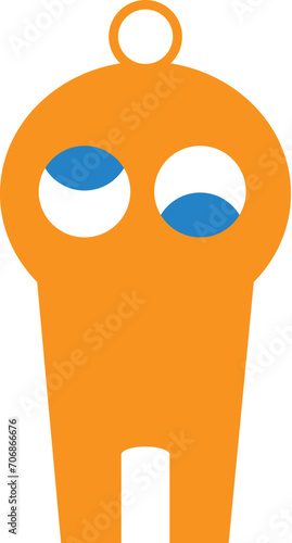 orange person with a ball