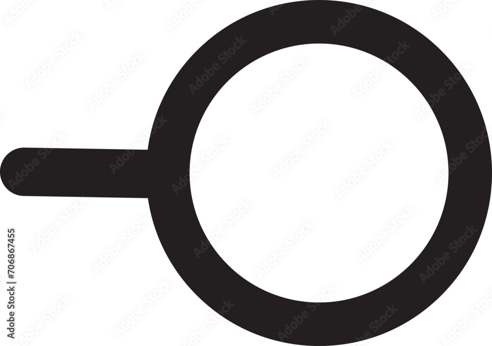 magnifier outline, magnifier icon, magnifying glass - obrazy, fototapety, plakaty 