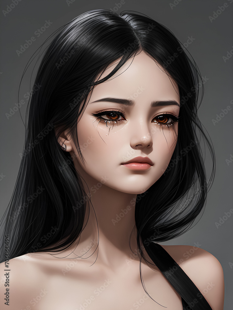 A painting of... Sun-Kissed Smile Unveiling Inner Harmony, Moonlight Draped on Velvet Eyes, Woven Threads of Story in Every Brushstroke, Where Strength Blooms Like a Delicate Rose. A painting of... Sun-Kissed Smile Unveiling Inner Harmony, Moonlight Draped on Velvet Eyes, Woven Threads of Story in Every Brushstroke, Where Strength Blooms Like a Delicate Rose.