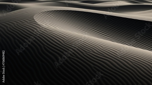 Sand dunes in simple and bright contrast  night shot
