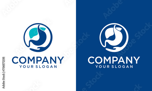 creative stomach illustration logo template, Health stomach. Stomach Care Logo Template Design Vector, Emblem, Design Concept, Creative Symbol, Icon