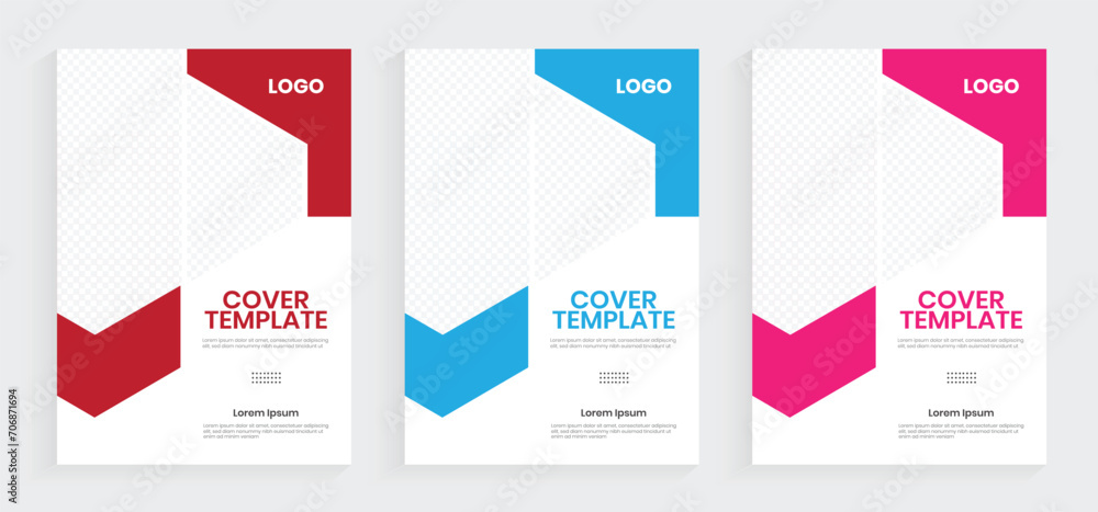 A4 annual report book cover design. Corporate book cover vector graphics. Creative style shape brochure, company profile layout. Customizable a4 marketing planning template. A4 annual report book cover design. Corporate book cover vector graphics. Creative style shape brochure, company profile layout. Customizable a4 marketing planning template.