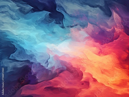 Vibrant Multicolored Background With Array of Colors. Ice and fire. 