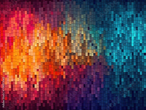 Colorful Background of Various Colored Squares