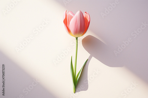 tulip on a white background