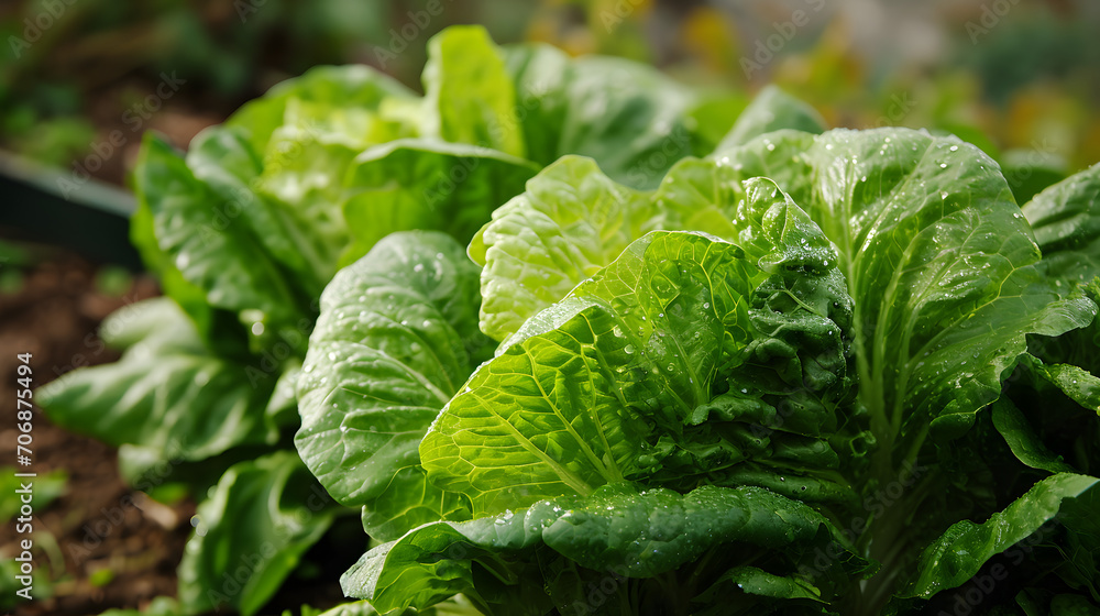 Fresh spring greens emerge from the garden, their vibrant leaves a reminder of nature's abundant gifts Fresh spring greens emerge from the garden, their vibrant leaves a reminder of nature's abundant gifts