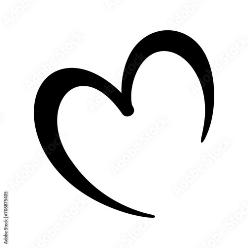 Heart clipart black and white outline, heart vector, 
cute hand drawn heart, open heart, pattern, valentines heart clipart, february heart month, name frame, t-shirt, sign, logo, borders, background
