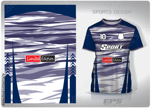 Vector sports shirt background image.Dark skies and shadows pattern design, illustration, textile background for sports t-shirt, football jersey shirt.eps