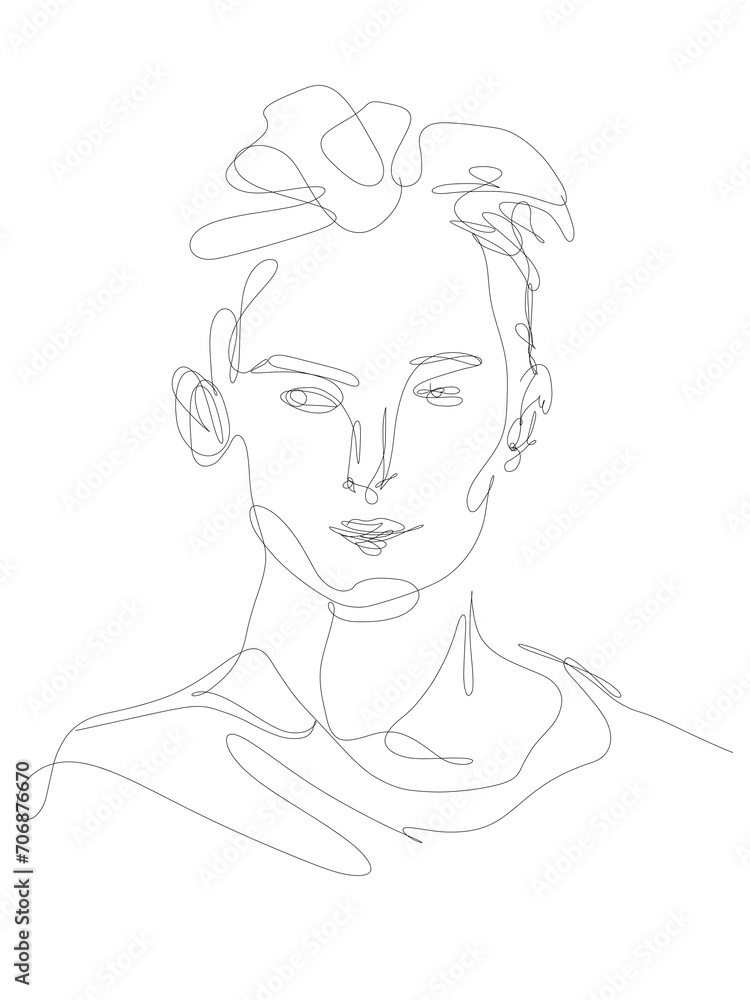 vector hand drawn face drawing illustration vector hand drawn face drawing illustration