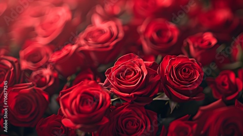 Red Roses Valentines day backdrop