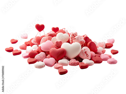 Valentine decoration isolated on a Transparent