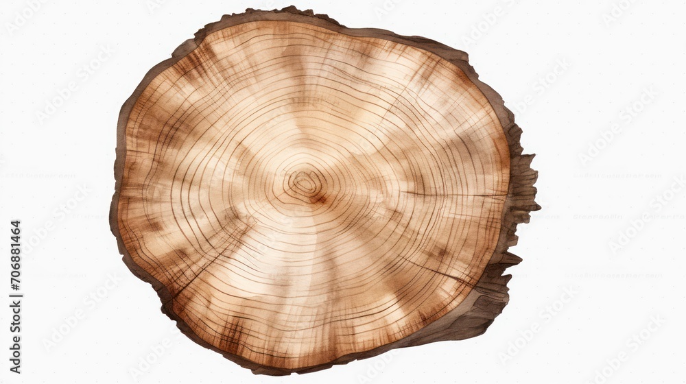 A wood themed clipart in a watercolor style, white background. A wood themed clipart in a watercolor style, white background.
