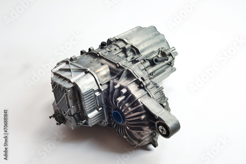 An electric motor isolated in white. 