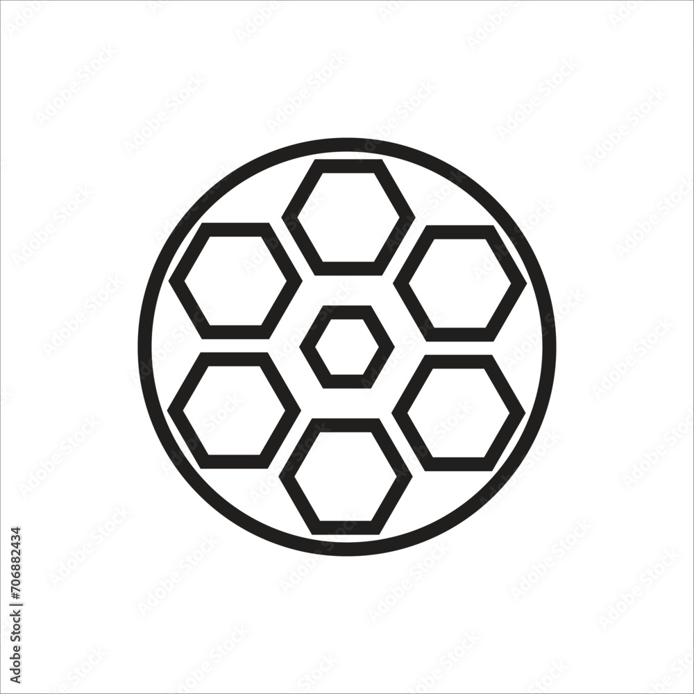 foot ball vector icon line template foot ball vector icon line template