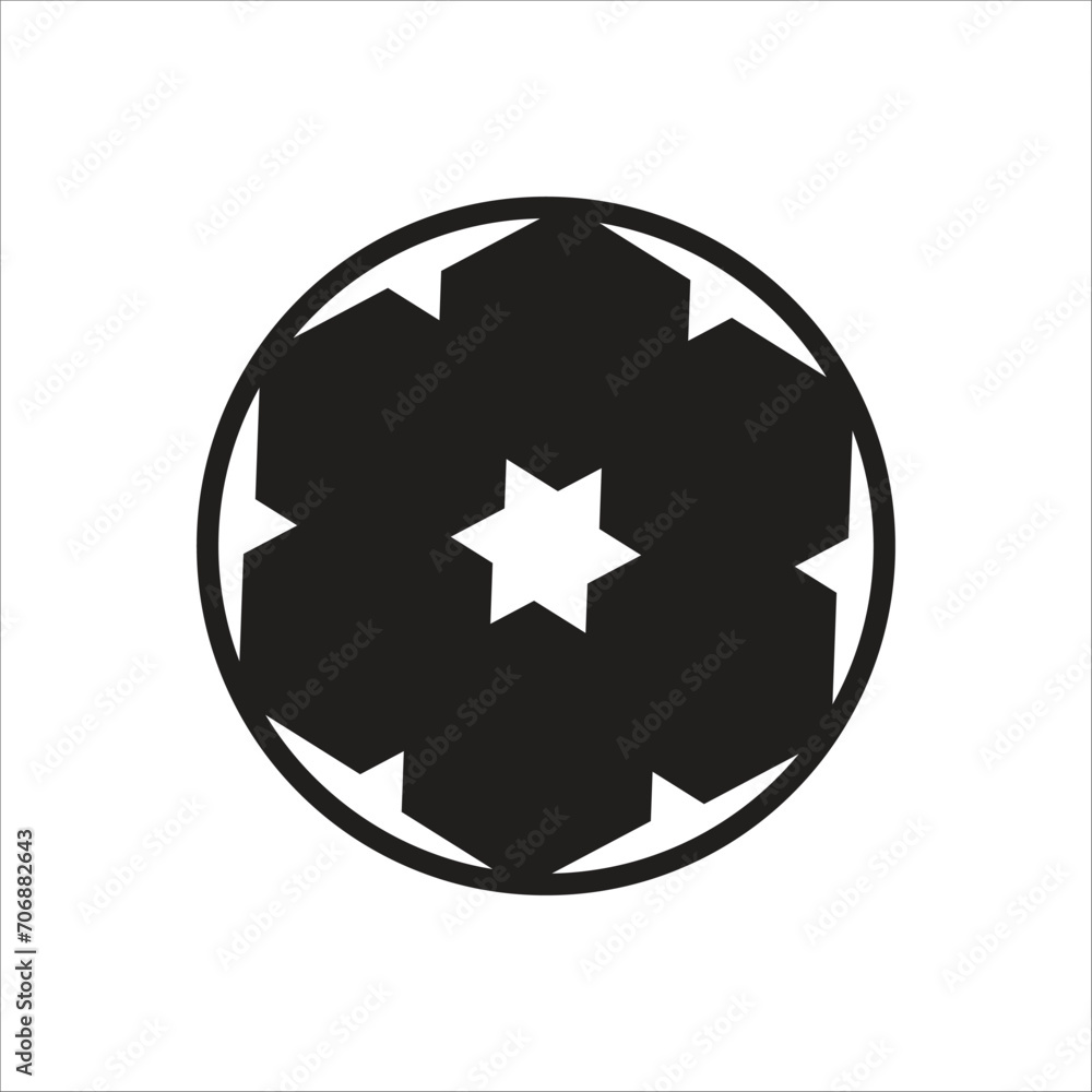 foot ball vector icon line template foot ball vector icon line template