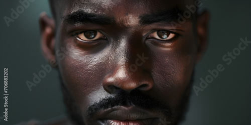 studio portrait of black man
