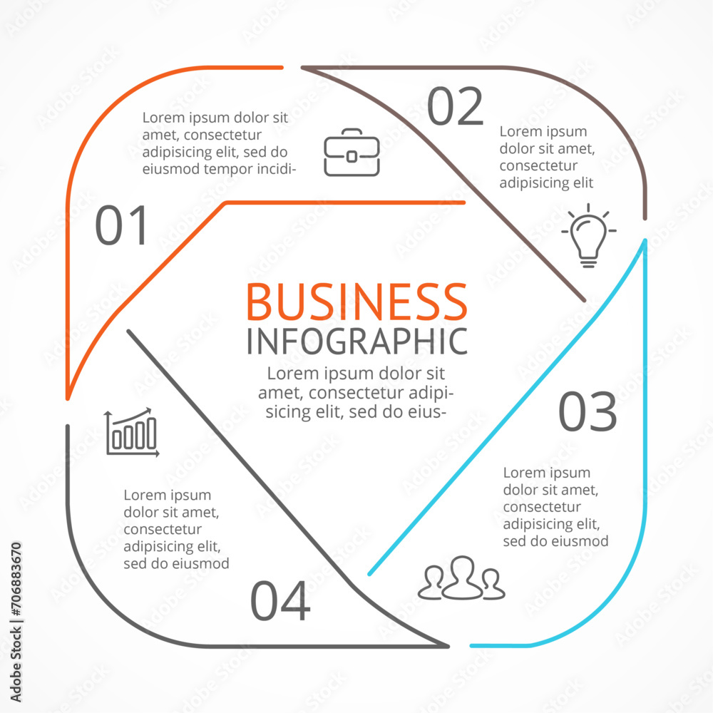 Minimal Infographics elements and Infographic elements designs.  Used for workflow layout, diagram, banner, web design. Vector illustration