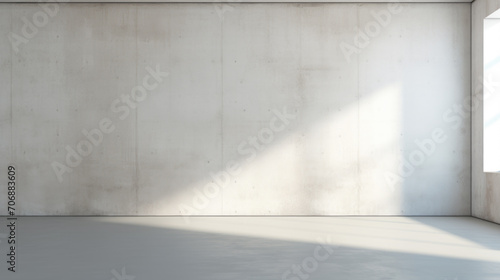 Minimalistic abstract light grey wall background for product presentation with sunlight shadow © Jasmina