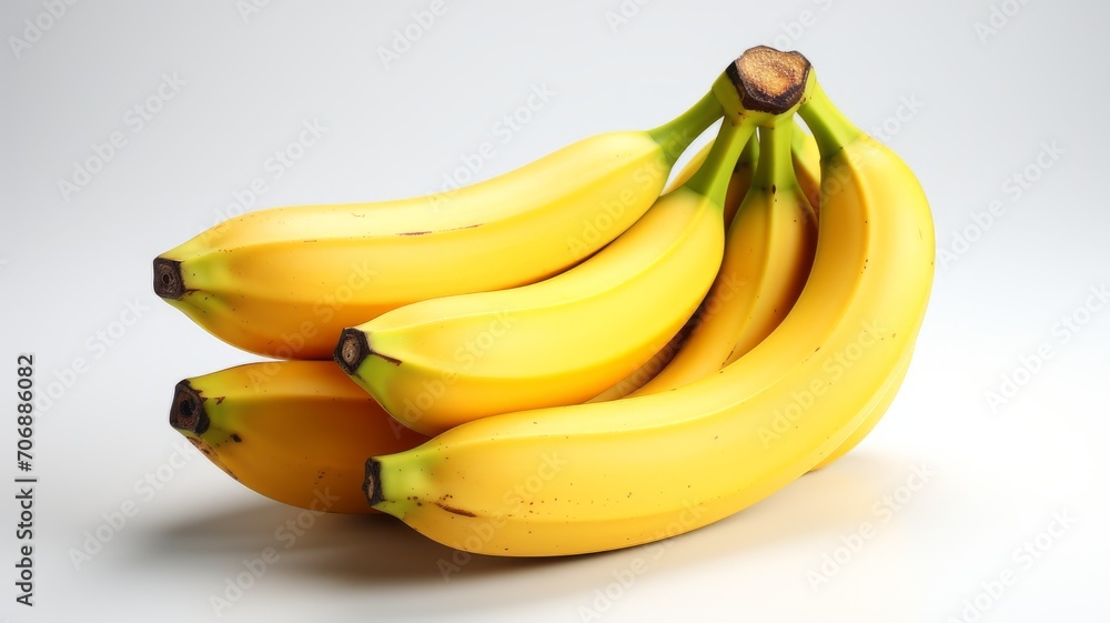 Ripe Banana on Studio Background - Tropical Fruit for Healthy Eating and Delicious Cooking