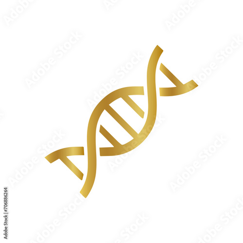 gold dna strand sign, DNA strand illustration, Genetics Computer Icons DNA