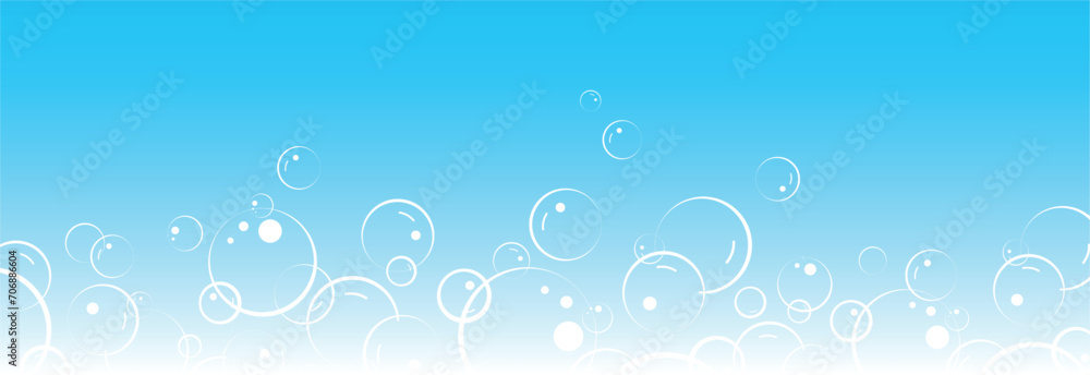 flying soap bubbles