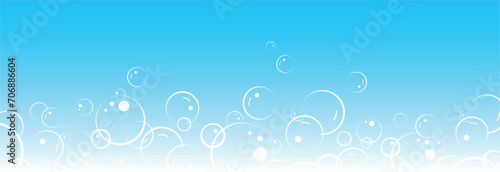 flying soap bubbles