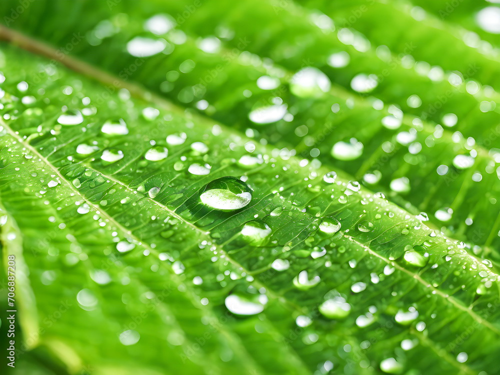 Water drops on green leaf macro close up. Natural background. Water drops on green leaf macro close up. Natural background.