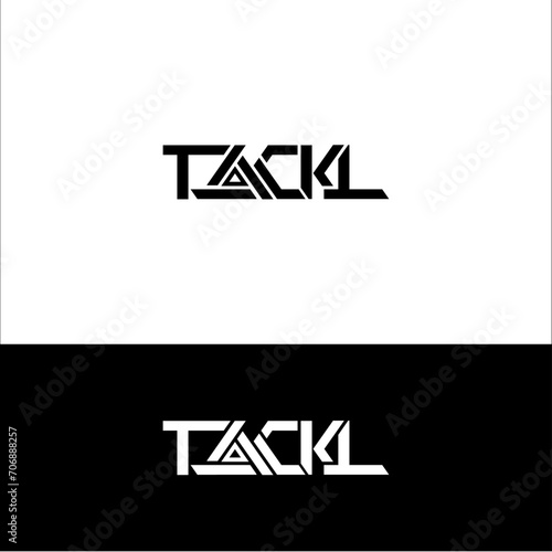 Fashion wear Logo Type TACKL vektor Design