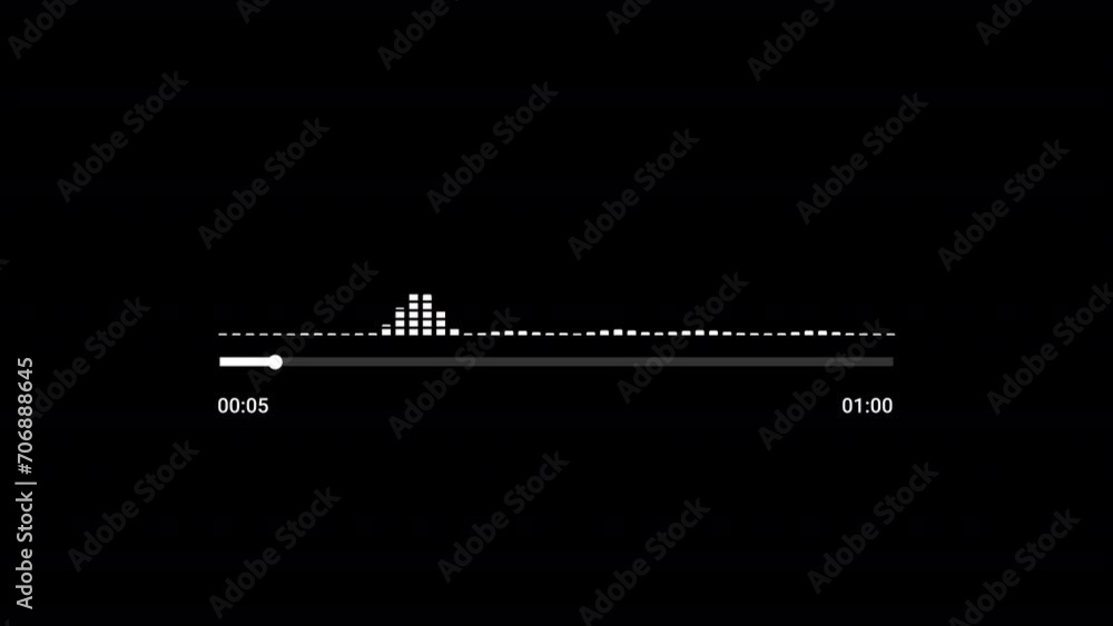 Music player bar with audio reactor, Music timeline bar moving as song media playing, Audio music timeline bar moving with track, Audio spectrum, Audio visualizer Music player bar with audio reactor, Music timeline bar moving as song media playing, Audio music timeline bar moving with track, Audio spectrum, Audio visualizer