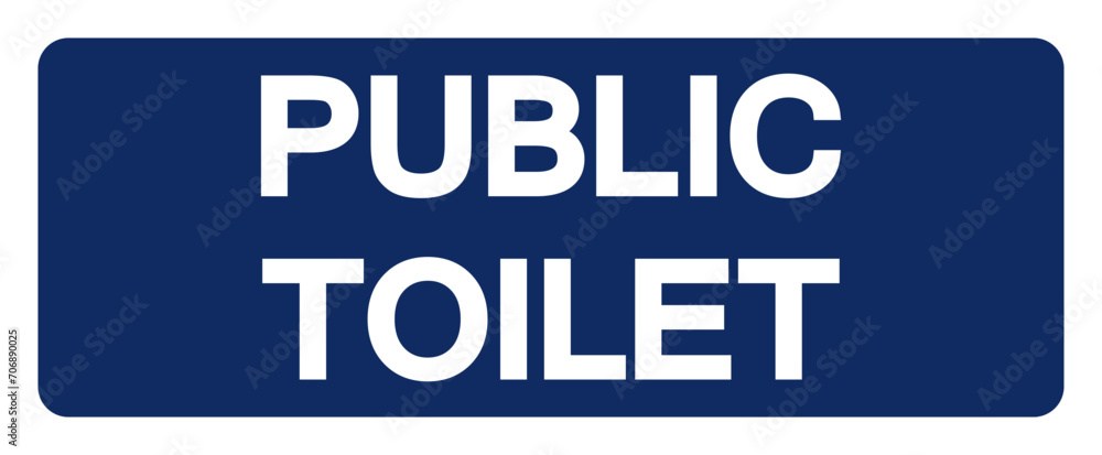 Obraz premium Public Toilet Symbol Sign,Vector Illustration, Isolated On White Background Label. EPS10