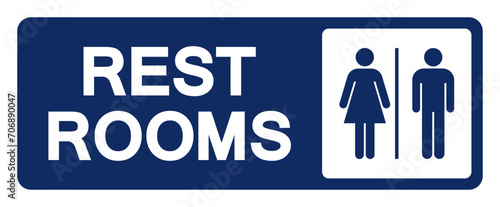 Restroom Symbol Sign,Vector Illustration, Isolated On White Background Label. EPS10